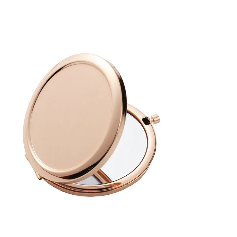 7cm Double-Sided Makeup Mirror, Flip-Top Touch-Up Mirror, Mini Travel Mirror with Magnifying Function