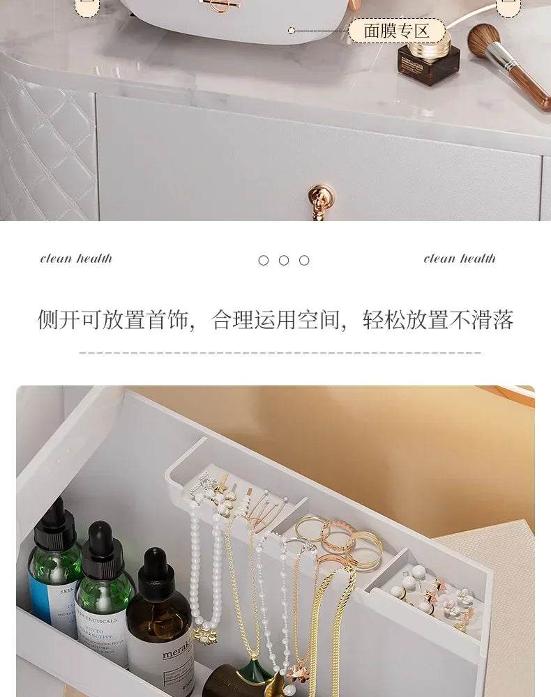 Cosmetic Storage Box Makeup Box Large Capacity Dustproof Desktop Drawer Make Up Drawer Container Jewelry Lipstick Boxs Organizer
