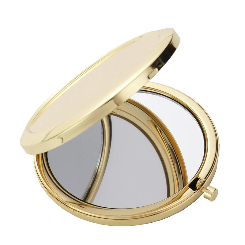 7cm Double-Sided Makeup Mirror, Flip-Top Touch-Up Mirror, Mini Travel Mirror with Magnifying Function