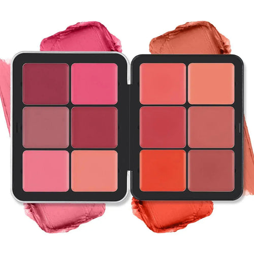12 Colors Waterproof Matte Blush Palette Medium Buildable Coverage Long-Lasting Natural Finish Light and breathable