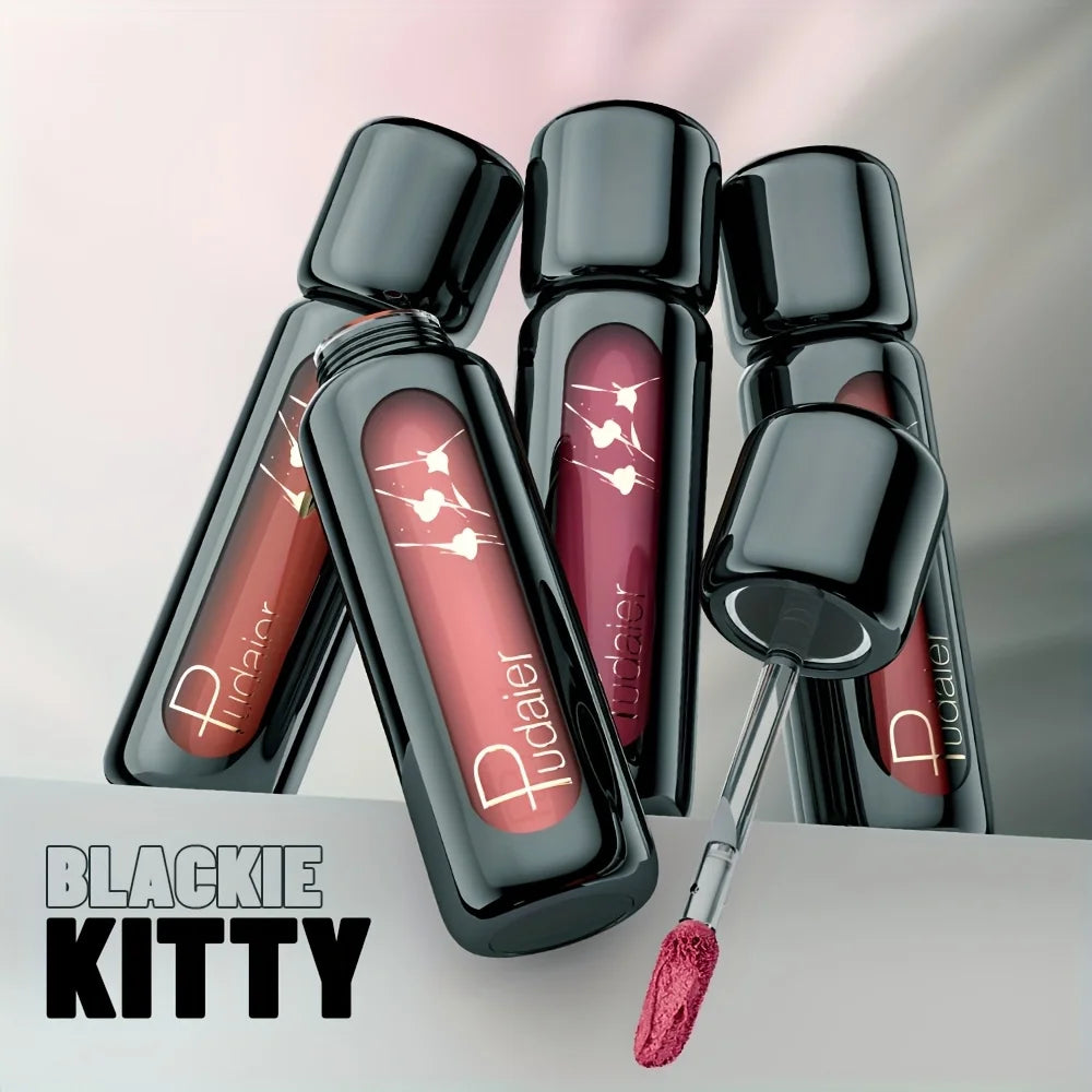 1pc Matte Velvet Lip Gloss, Highly Saturated Liquid Lip Mud, Non-Stick Long Lasting, All Skin Tones Compatible.